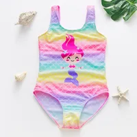 Girl'S Mermaid Fish Scales One-pieces Kids Swimwear sku image 4