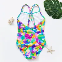 Girl'S Geometric One-pieces Kids Swimwear main image 2