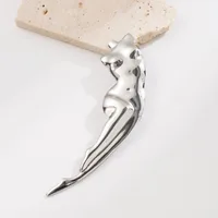 Vintage Style Cool Style Human Snake Bow Knot 304 Stainless Steel Alloy Plating 18K Gold Plated Unisex Brooches main image 4