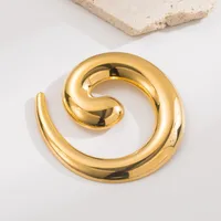 Vintage Style Cool Style Human Snake Bow Knot 304 Stainless Steel Alloy Plating 18K Gold Plated Unisex Brooches main image 10
