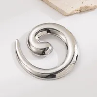 Vintage Style Cool Style Human Snake Bow Knot 304 Stainless Steel Alloy Plating 18K Gold Plated Unisex Brooches main image 9