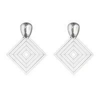1 Pair Modern Style Heart Shape Plating CCB K Gold Plated White Gold Plated Hoop Earrings sku image 28