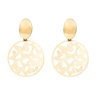 1 Pair Modern Style Heart Shape Plating CCB K Gold Plated White Gold Plated Hoop Earrings sku image 32