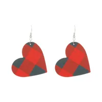 1 Pair Modern Style Heart Shape Plating CCB K Gold Plated White Gold Plated Hoop Earrings sku image 12