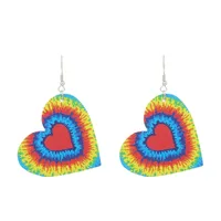 1 Pair Modern Style Heart Shape Plating CCB K Gold Plated White Gold Plated Hoop Earrings sku image 14