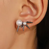 1 Pair Modern Style Heart Shape Plating CCB K Gold Plated White Gold Plated Hoop Earrings sku image 23