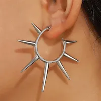 1 Pair Modern Style Heart Shape Plating CCB K Gold Plated White Gold Plated Hoop Earrings sku image 40