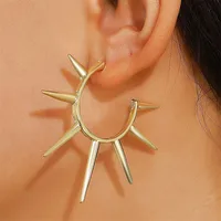 1 Pair Modern Style Heart Shape Plating CCB K Gold Plated White Gold Plated Hoop Earrings sku image 41