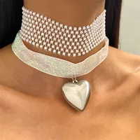1 Pair Modern Style Heart Shape Plating CCB K Gold Plated White Gold Plated Hoop Earrings sku image 39