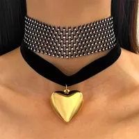 1 Pair Modern Style Heart Shape Plating CCB K Gold Plated White Gold Plated Hoop Earrings sku image 38