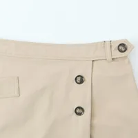 Holiday Banquet Travel Women's Casual Simple Style Streetwear Solid Color Spandex Polyester Skirt Co-ord Set Shorts Sets main image 4