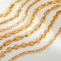 Casual Simple Style Geometric 304 Stainless Steel Plating 18K Gold Plated Unisex Bracelets Necklace main image 3