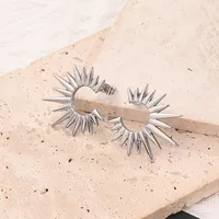 1 Pair/Package Casual Vacation Modern Style C Shape Light Wings Handmade Polishing Plating 304 Stainless Steel Acrylic Pearl 18K Gold Plated Ear Studs main image 4
