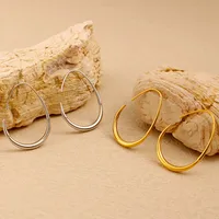 1 Pair Basic Simple Style Geometric 304 Stainless Steel 18K Gold Plated Ear Studs main image 4
