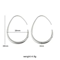 1 Pair Basic Simple Style Geometric 304 Stainless Steel 18K Gold Plated Ear Studs sku image 1