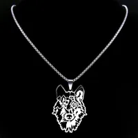 Hip-Hop Punk Commute Wolf 304 Stainless Steel Unisex Pendant Necklace main image 4
