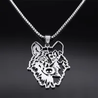 Hip-Hop Punk Commute Wolf 304 Stainless Steel Unisex Pendant Necklace main image 5