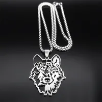Hip-Hop Punk Commute Wolf 304 Stainless Steel Unisex Pendant Necklace main image 3