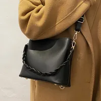 Women's PU Solid Color Elegant Basic Square Zipper Crossbody Bag main image 3