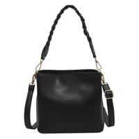 Women's PU Solid Color Elegant Basic Square Zipper Crossbody Bag main image 6