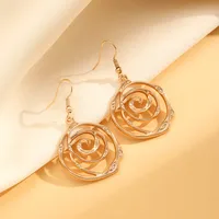 Elegant Spiral 304 Stainless Steel Alloy Plating Women's Jewelry Set main image 5