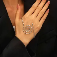 Elegant Spiral 304 Stainless Steel Alloy Plating Women's Jewelry Set sku image 18