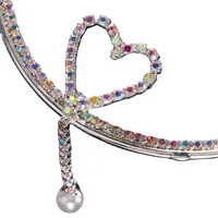 Glam Novelty Letter Heart Shape Special-Shaped Mirror Half Frame Glasses main image 4