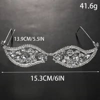 Exaggerated Novelty Geometric Special-Shaped Mirror Full Frame Glasses main image 2