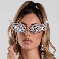 Exaggerated Novelty Geometric Special-Shaped Mirror Full Frame Glasses main image 1