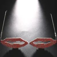 Exaggerated Novelty Lips Special-Shaped Mirror Lips Full Frame Glasses main image 4
