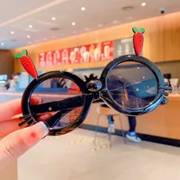 Cute Novelty Carrot Acrylic Round Frame Full Frame Glasses sku image 2