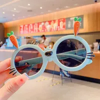 Cute Novelty Carrot Acrylic Round Frame Full Frame Glasses sku image 3