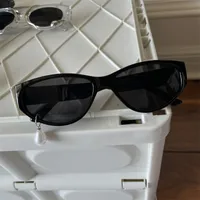 Novelty Streetwear Pearl Resin Square Cat Eye Full Frame Glasses sku image 3