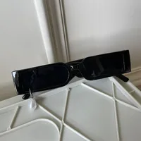 Novelty Streetwear Pearl Resin Square Cat Eye Full Frame Glasses sku image 5