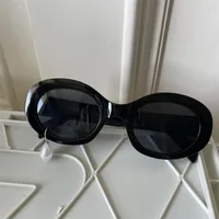Novelty Streetwear Pearl Resin Square Cat Eye Full Frame Glasses sku image 6