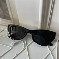 Novelty Streetwear Pearl Resin Square Cat Eye Full Frame Glasses sku image 7
