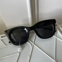 Novelty Streetwear Pearl Resin Square Cat Eye Full Frame Glasses sku image 8