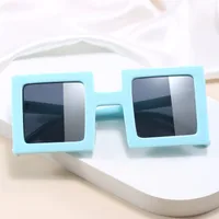 Exaggerated Novelty Solid Color Ac Square Full Frame Glasses main image 2