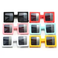 Exaggerated Novelty Solid Color Ac Square Full Frame Glasses main image 3