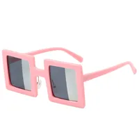 Exaggerated Novelty Solid Color Ac Square Full Frame Glasses main image 5
