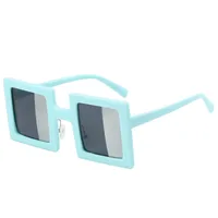 Exaggerated Novelty Solid Color Ac Square Full Frame Glasses sku image 2