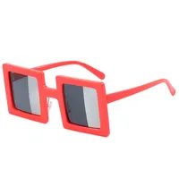 Exaggerated Novelty Solid Color Ac Square Full Frame Glasses sku image 3