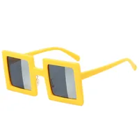 Exaggerated Novelty Solid Color Ac Square Full Frame Glasses sku image 5