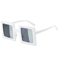 Exaggerated Novelty Solid Color Ac Square Full Frame Glasses sku image 6