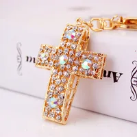 Glam Pastoral Cross Alloy Unisex Lobster Trigger Clasp Closure Keychain main image 2