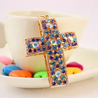 Glam Pastoral Cross Alloy Unisex Lobster Trigger Clasp Closure Keychain main image 3