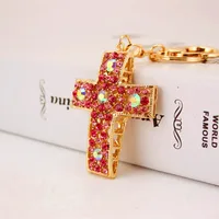Glam Pastoral Cross Alloy Unisex Lobster Trigger Clasp Closure Keychain sku image 3