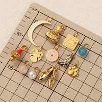 Vintage Style Classic Style Pearl Mushroom Boots 304 Stainless Steel Zircon 18K Gold Plated DIY Jewelry Accessories main image 1