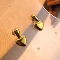 1 Pair Elegant Irregular Oval Plating 304 Stainless Steel 18K Gold Plated Drop Earrings main image 6