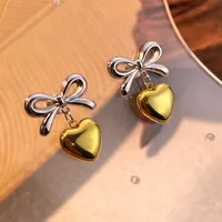 1 Pair Elegant Irregular Oval Plating 304 Stainless Steel 18K Gold Plated Drop Earrings sku image 2
